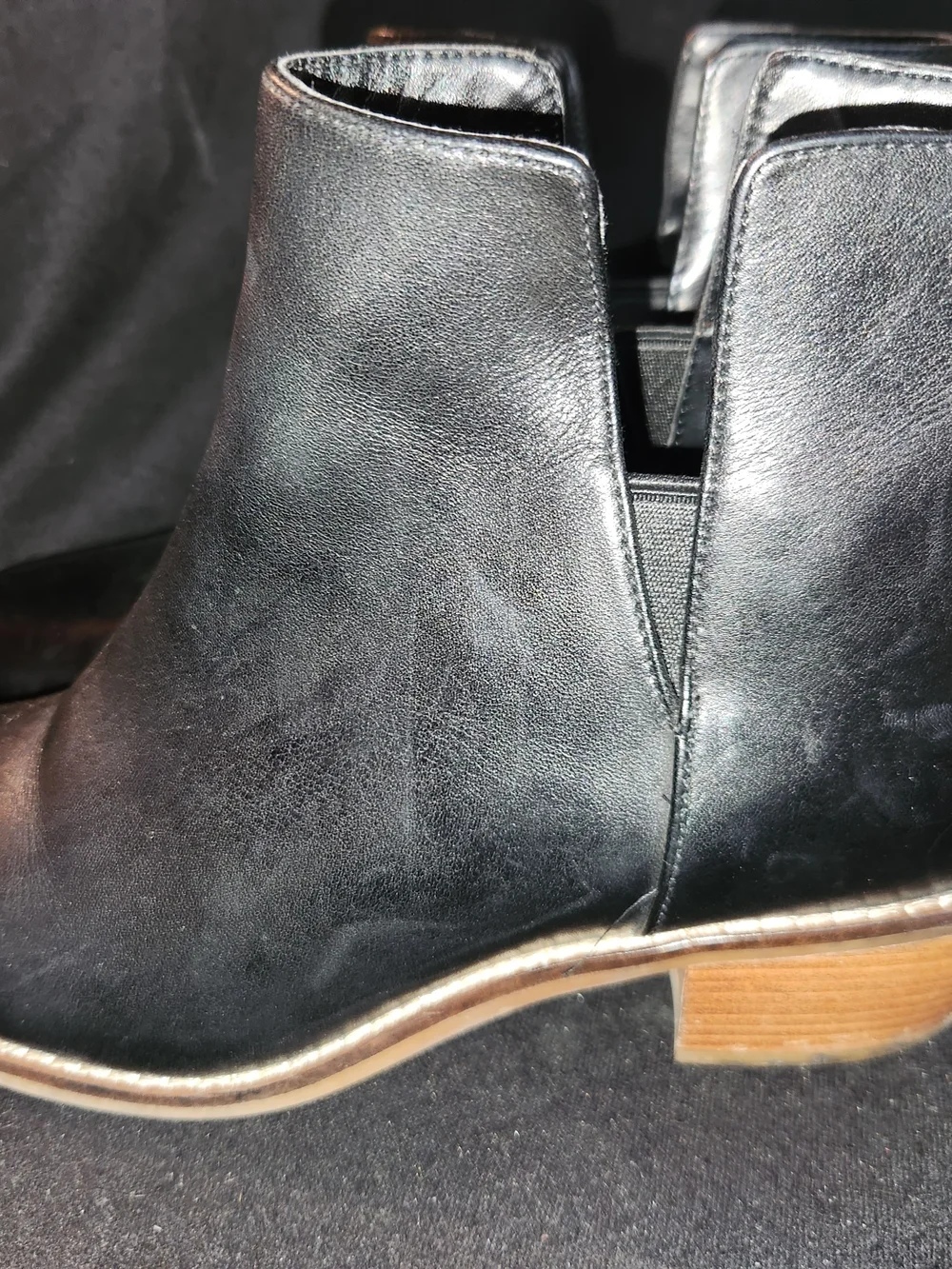 Cole Haan Black Leather Chukka Boots with Tan Welt #425